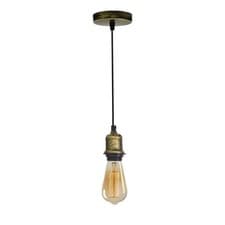 Image of Vintage Ceiling Pendant Light E27 Bulb Holder Ceiling Rose Antique Decor Lamp