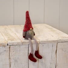 Image of Red and Grey Woolly Sitting Gonk