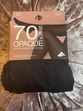 Image of Evans 1 Pair of Black 70 Denier Opaque Temperature Control Tights All Sizes