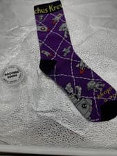 Image of Mardi Gras 2026 Bacchus Space & Technology Crew Socks Krewe Throw