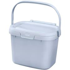 Image of Addis Eco Range Compost Caddy Light Grey 4.5L Kitchen Food Waste Bin Recycled
