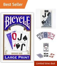 Image of Large Print Bridge Cards - Easy Visibility for Seniors - Classic Design