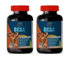 Image of muscle lean - BCAA 3000MG - leucine essential amino acid 2 BOTTLE