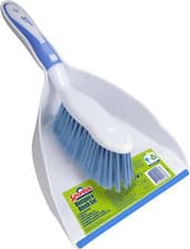 Image of Dustpan & Brush Set | Large Capacity Dustpan | Durable Bristles & Easy-Sweep Rub