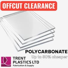 Image of 4mm Clear Polycarbonate Sheet – Surplus Offcuts | Discounted | Cut to Size