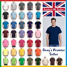 Image of Mens Plain T-Shirt / Gildan Ultra Cotton Tee / New Popular Heavy Blank T Shirt