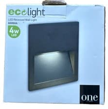 Image of Black Recessed Wall LED Light (pack of 2)