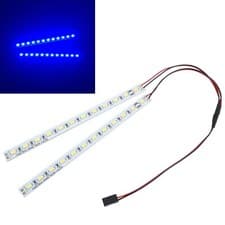 Image of RC Car LED Underglow Kit - Red Blue Neon Light Strip for Chassis Body Drift - UK