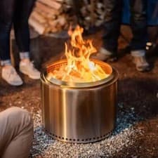 Image of Large Smokeless fire pit and base, Wood Burning Firepit | Bonfire stove