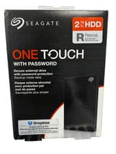 Image of Seagate One Touch With Password External HDD 2TB - Black USB  PC  MAC BNIB