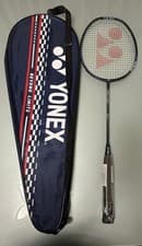 Image of Yonex VOLTRIC 47i Lit Blue Strung Badminton Racquet G4 Brand New With Cover.