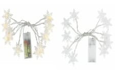 Image of Christmas LED Fairy Curtain Lights Window Snowflake String Xmas Backdrop Hanging