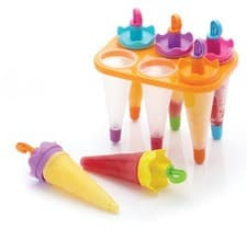 Image of Kitchen Craft Homemade Set of 6 Umbrella Ice Lolly Mould Maker With Stand
