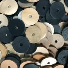 Image of Leather Washers - Various Sizes & Pack Quantity Options 2.8mm -3.3mm