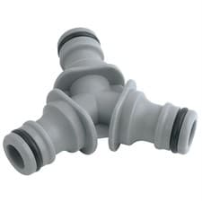 Image of Draper 3-Way Hose Connector For Garden Hose Sprinklers & Taps Robust Plastic