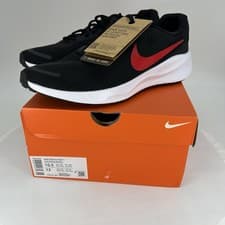 Image of Nike Revolution 7 Black University Red Gym Running Shoes FB2207-003 Men Sz 10.5