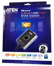 Image of ATEN Petite 2-Port USB DVI KVM Switch - CS682