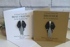 Image of Personalised Will You Be My Best Man Card Usher Groomsman Page Boy Wedding Son