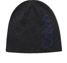 Image of Calvin Klein Reversible Beanie Blue/Grey Men’s One Size BRAND NEW