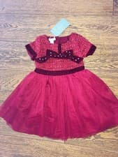 Image of Bnwt Monsoon Special Occasion Baby Girls Dress 6-12 Months 