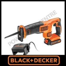 Image of Black & Decker BDCR18C1 18V Reciprocating Saw + 1x 1.5Ah Battery Charger & Blade