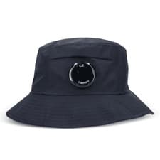 Image of CP Company Chrome-R Lens Bucket Hat in Total Eclipse