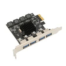 Image of AKLOSIPY PCIE To USB Expansion Card With 4 USB 3.0 Ports 5Gbps High-Speed