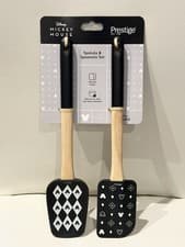 Image of Prestige Disney Monochrome Mickey Mouse Silicone Spatula Utensil Set of 2