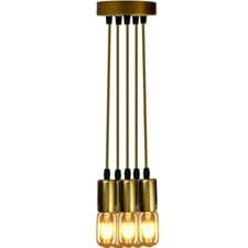 Image of Modern Retro Industrial Pendant E27 Ceiling Light Lamp Cluster & Chandelier UK