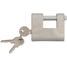 Image of Faithfull FAIPLB60SHUT Brass Shutter Padlock 60mm