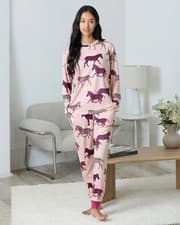 Image of CHELSEA PEERS Pink Zebra Print Pyjamas Loungewear Set ~ UK 14 ~ BNWT ~ RRP £39