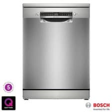 Image of Bosch Series 6 SMS6ZCI10G Freestanding Dishwasher, B Rated in Silver