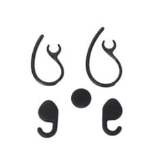 Image of Black Replacement Ear Hook Ear Bud Gels Set for Jabra EXTREMEHeadset