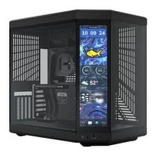 Image of HYTE Y70 Touch Infinite, Pitch Black, Dual Chamber Mid-Tower Chassis, USB, IPS S