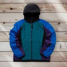 Image of Lacoste Heritage Colorblock Hooded Sports Jacket Zip Up £280 52 M/L Oversized XL