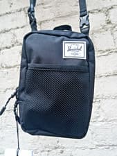 Image of BNWT Herschel Supply Co. Sinclair Small Crossbody Zip Bag Black Detachable Strap