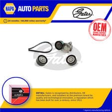 Image of Drive Belt Kit fits MERCEDES C220 2.2D 08 to 14 Automatic Transmission Set Gates