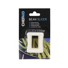 Image of ChefAid White Plastic Stainless Steel Bean Slicer