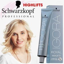 Image of Schwarzkopf Professional IGORA Royal HIGH LIFTS Permanent Color Dye Creme 60ml