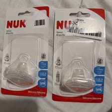 Image of 2X NUK First Choice& NUKactive cupReplacement Spouts Silicone BPA Free Non-Slip