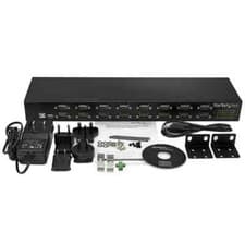 Image of StarTech 16-Port USB-to-Serial RS232 Adapter Hub With Display Chain ICUSB23216FD