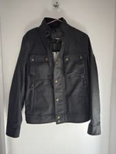 Image of Belstaff Racemaster Waxed Jacket Size UK 36 IT 46 Black