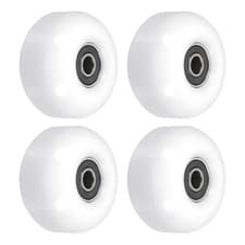 Image of 4pcs 52mm Skateboard Wheels with Bearings Street Wheels Cruiser 95A White Black