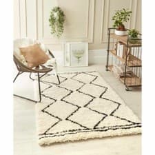 Image of Origins Berber cream/black rug, 160cm x 230cm