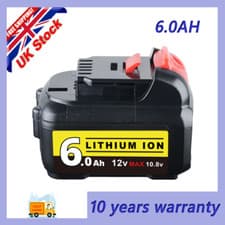 Image of DCB124 for Dewalt DCB120 XR Slide Battery Pack 12V 6.0Ah Li-ion DCB126 -XJ 10.8V