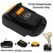 Image of Battery Adapter for Makita 18V Battery BL1860 Converter To DeWalt 20V Power Tool