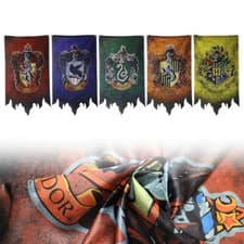Image of Harry Potter Wizarding House Banner Flag Set Polyester Flags 47*27 In Decorative
