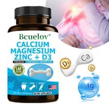 Image of Calcium Tablets - Calcium Magnesium Zinc and Vitamin D3 30/60/120 Capsules