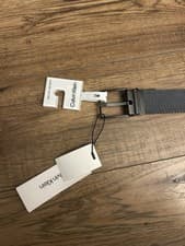 Image of Calvin Klein Reversible Belt Black Silver 100 Cm 40 Inch