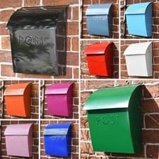 Image of Lockable Wall Mounted Post Parcel Box - Secure Mail Letter Box